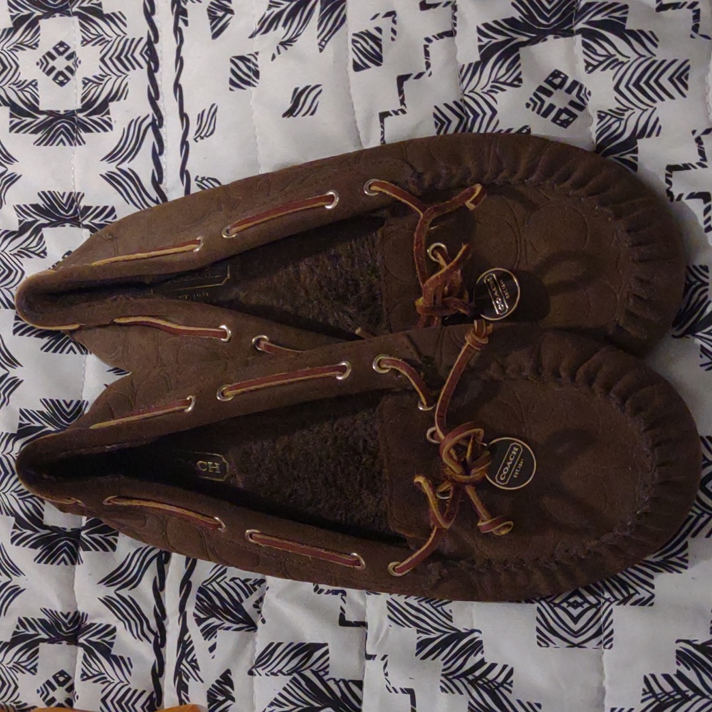 Coach Antonia Moccasin Slippers
